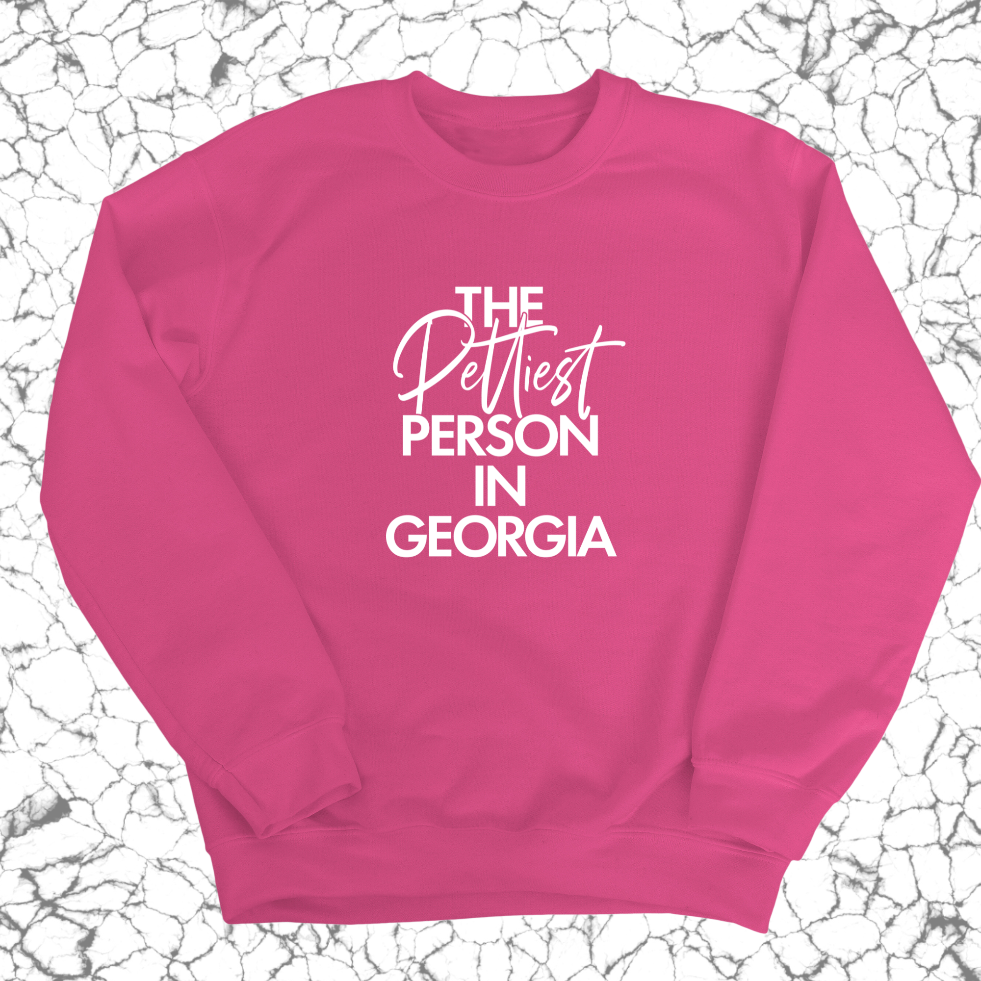 The Pettiest Person In Georgia Unisex Sweatshirt-Sweatshirt-The Original God Ain't Petty But I Am