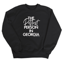 The Pettiest Person In Georgia Unisex Sweatshirt-Sweatshirt-The Original God Ain't Petty But I Am