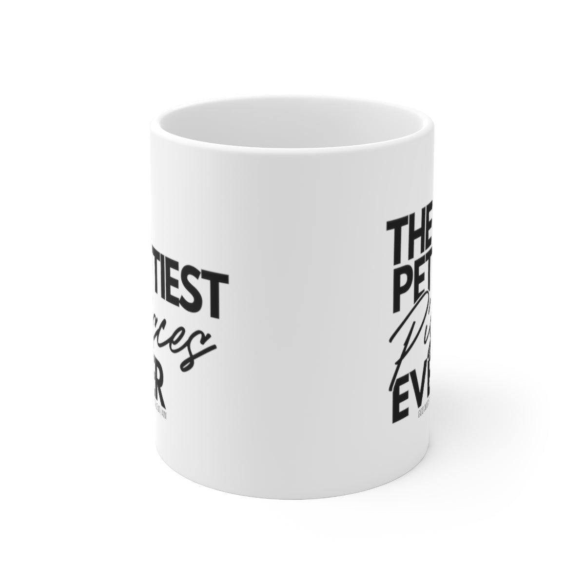 The Pettiest Pisces Ever Mug 11oz (White/Black)-Mug-The Original God Ain't Petty But I Am