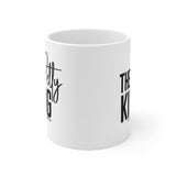 The Petty King Mug 11oz (White/Black)-Mug-The Original God Ain't Petty But I Am