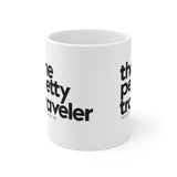 The Petty Traveler Mug 11oz (White/Black)-Mug-The Original God Ain't Petty But I Am