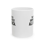 The President Is Supposed to Protect All of America Mug 11oz (White & Black)-Mug-The Original God Ain't Petty But I Am