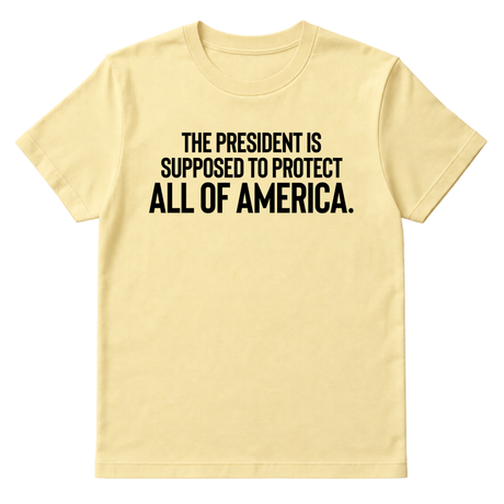 The President Is Supposed to Protect All of America Unisex Tee-T-Shirt-The Original God Ain't Petty But I Am