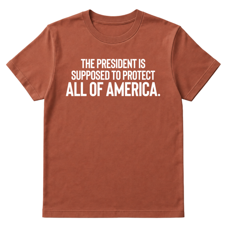 The President Is Supposed to Protect All of America Unisex Tee-T-Shirt-The Original God Ain't Petty But I Am