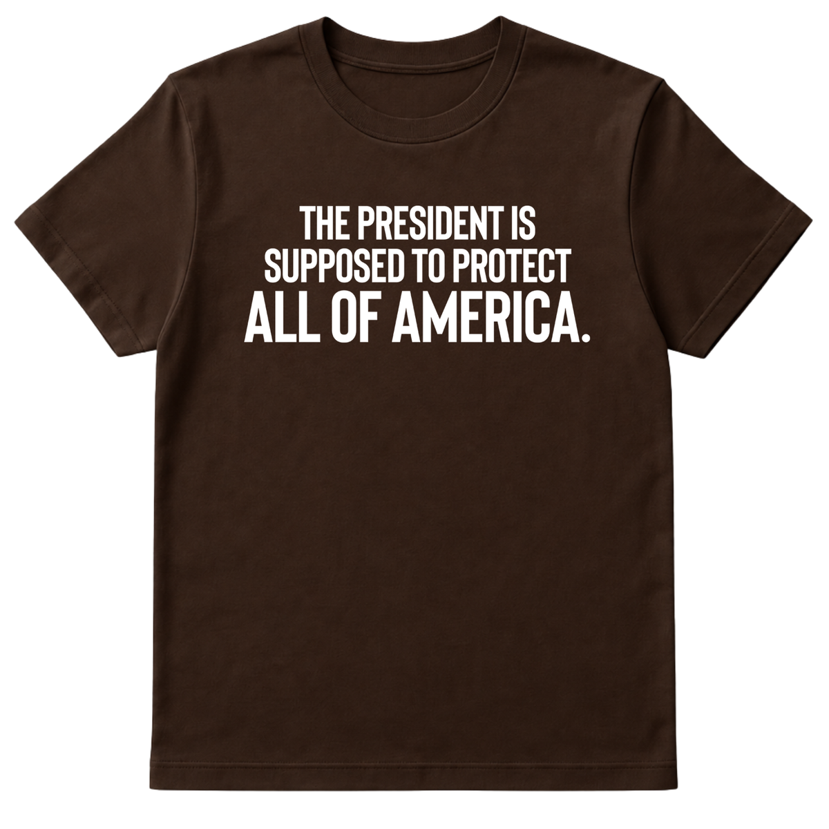 The President Is Supposed to Protect All of America Unisex Tee-T-Shirt-The Original God Ain't Petty But I Am