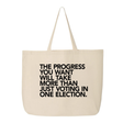 The Progress You Want Will Take More Than Just Voting in One Election Tote bag-Tote Bag-The Original God Ain't Petty But I Am