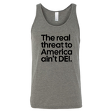 The Real Threat to America Ain’t DEI Unisex Tank Top-T-Shirt-The Original God Ain't Petty But I Am
