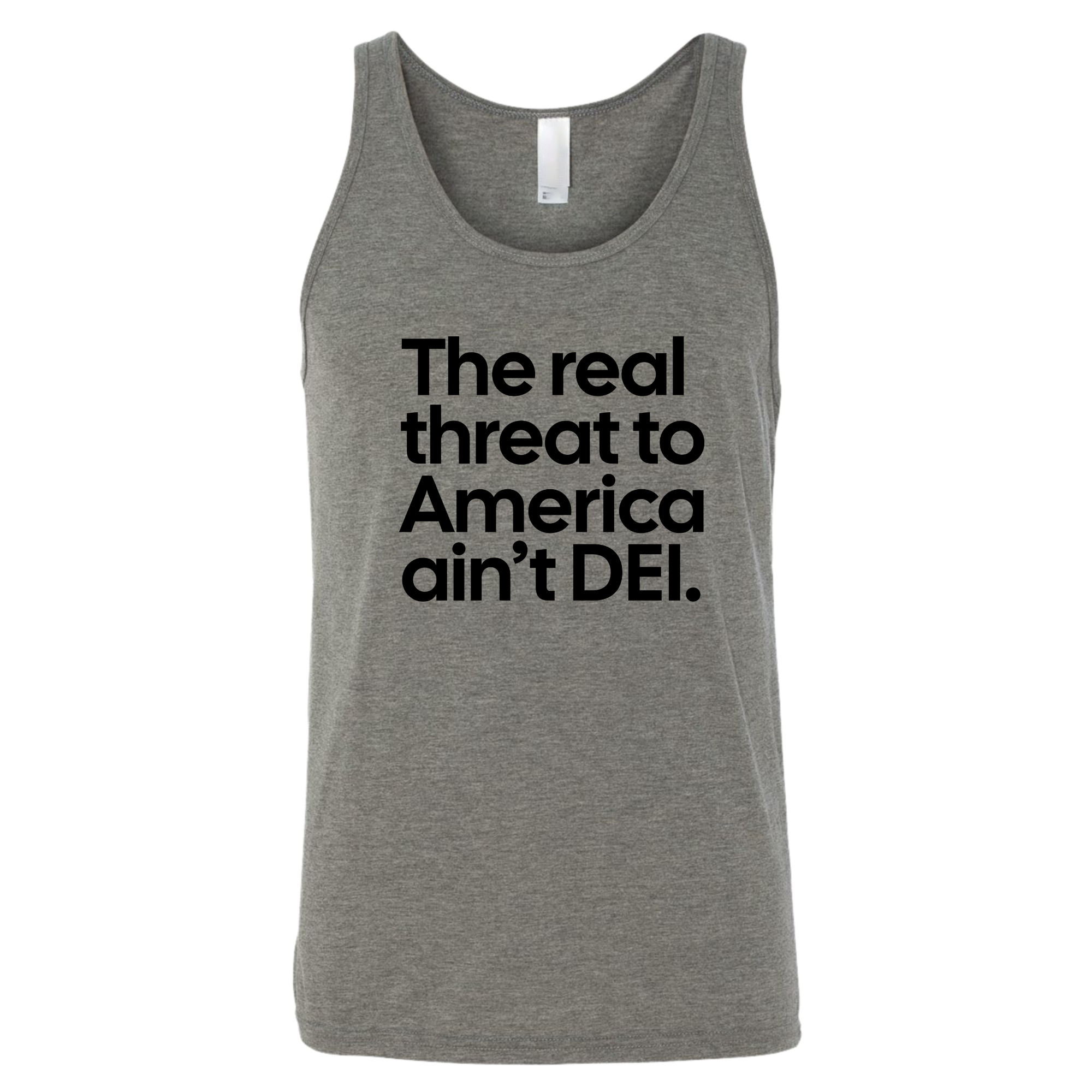 The Real Threat to America Ain’t DEI Unisex Tank Top-T-Shirt-The Original God Ain't Petty But I Am