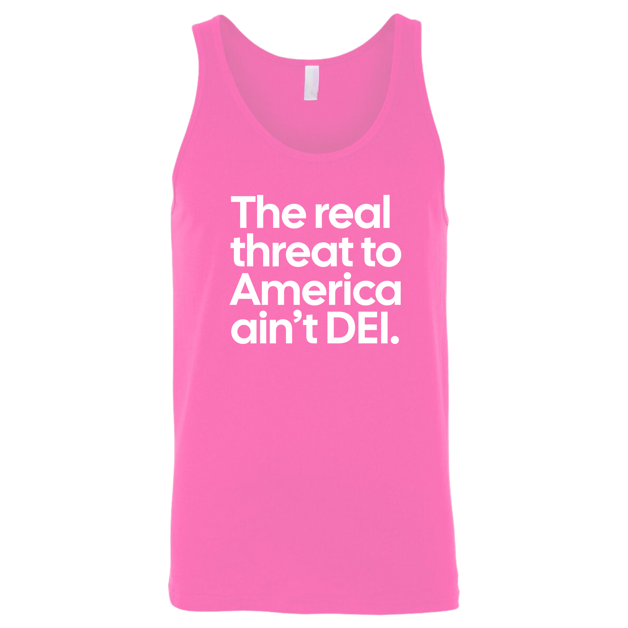The Real Threat to America Ain’t DEI Unisex Tank Top-T-Shirt-The Original God Ain't Petty But I Am