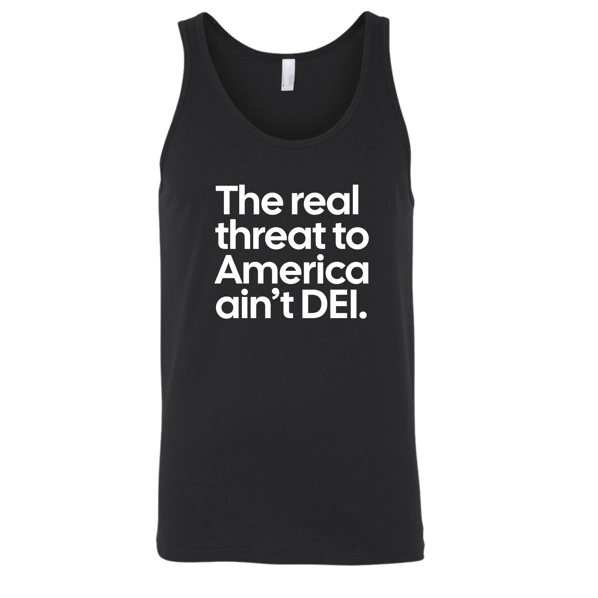 The Real Threat to America Ain’t DEI Unisex Tank Top-T-Shirt-The Original God Ain't Petty But I Am
