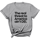 The Real Threat to America Ain’t DEI Unisex Tee-T-Shirt-The Original God Ain't Petty But I Am