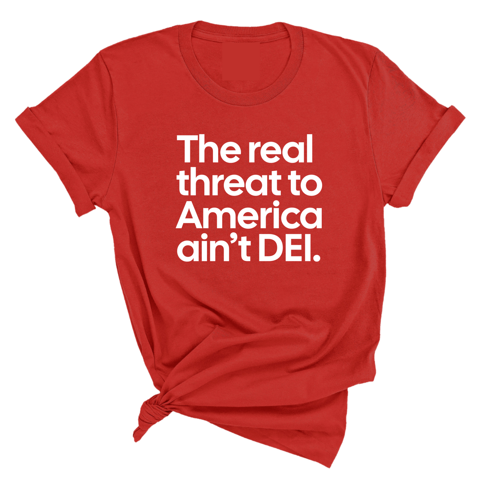 The Real Threat to America Ain’t DEI Unisex Tee-T-Shirt-The Original God Ain't Petty But I Am