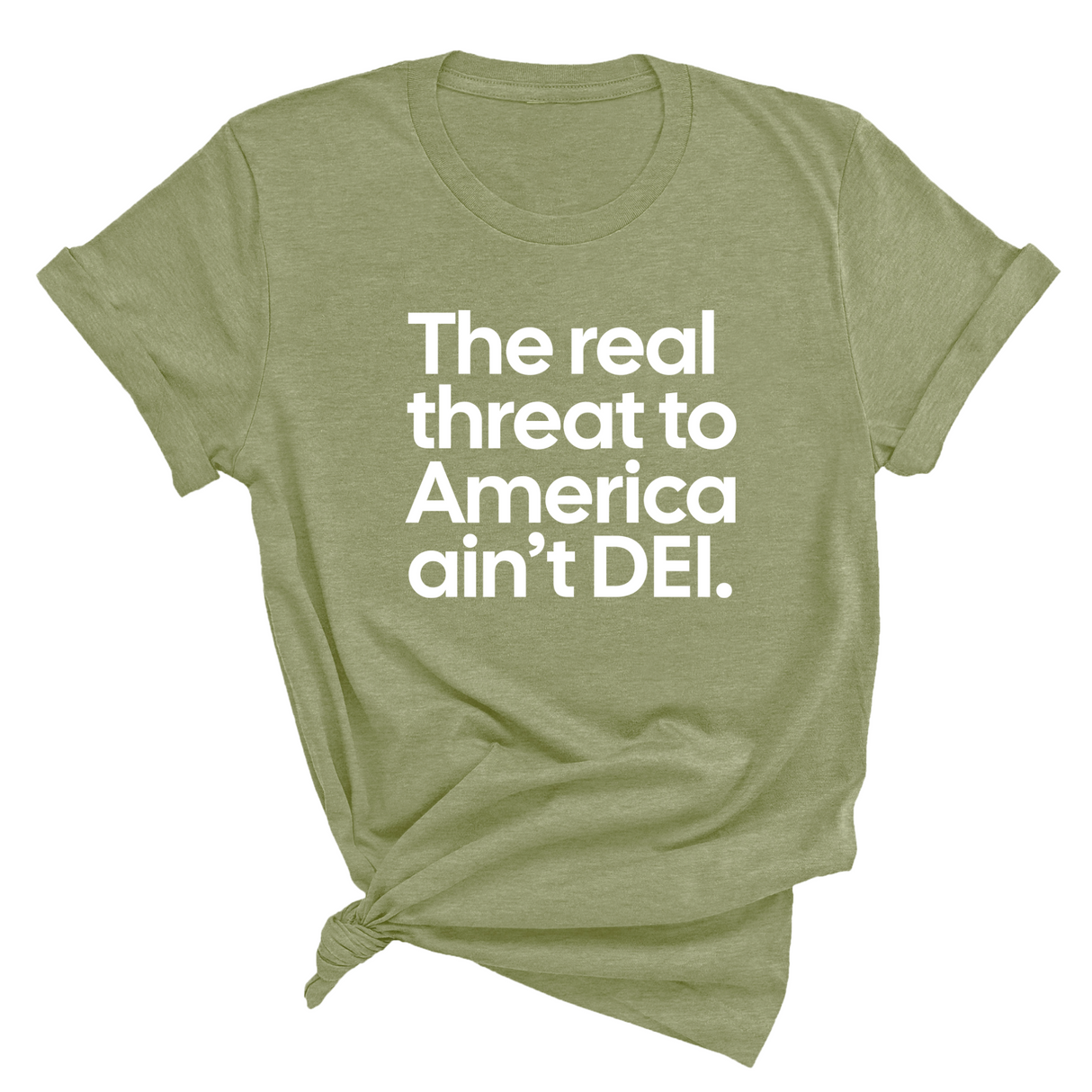 The Real Threat to America Ain’t DEI Unisex Tee-T-Shirt-The Original God Ain't Petty But I Am
