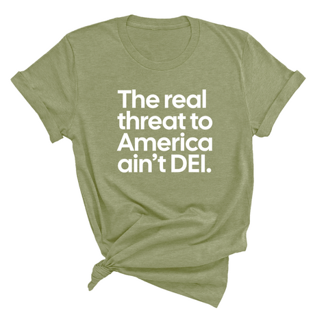 The Real Threat to America Ain’t DEI Unisex Tee-T-Shirt-The Original God Ain't Petty But I Am
