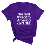 The Real Threat to America Ain’t DEI Unisex Tee-T-Shirt-The Original God Ain't Petty But I Am