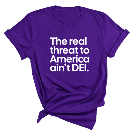 The Real Threat to America Ain’t DEI Unisex Tee-T-Shirt-The Original God Ain't Petty But I Am