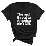 The Real Threat to America Ain’t DEI Unisex Tee-T-Shirt-The Original God Ain't Petty But I Am