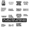The Say It Loud Sticker Bundle Pack-Bundle-The Original God Ain't Petty But I Am