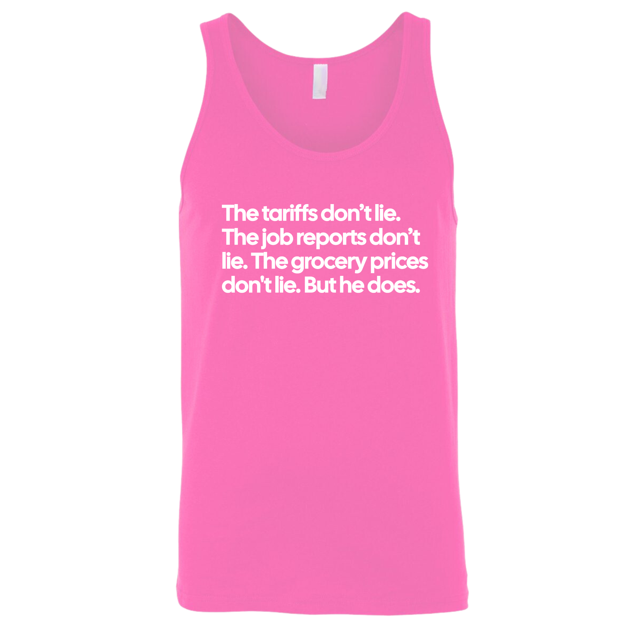 The Tariffs don’t lie. Job reports don’t lie. The grocery prices don't lie. But he Does Unisex Tank Top-T-Shirt-The Original God Ain't Petty But I Am
