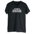 The Threat Is Coming From Inside the White House *BLACK V-NECK* Unisex Tee-T-Shirt-The Original God Ain't Petty But I Am