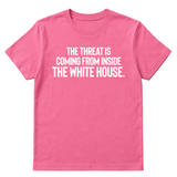 The Threat Is Coming From Inside the White House Unisex Tee-T-Shirt-The Original God Ain't Petty But I Am