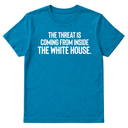 The Threat Is Coming From Inside the White House Unisex Tee-T-Shirt-The Original God Ain't Petty But I Am