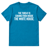The Threat Is Coming From Inside the White House Unisex Tee-T-Shirt-The Original God Ain't Petty But I Am
