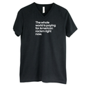 The Whole World Is Paying for American Racism Right Now *BLACK V-NECK* Unisex Tee-T-Shirt-The Original God Ain't Petty But I Am