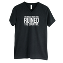 The racist right has ruined the country *BLACK V-NECK* Unisex Tee-T-Shirt-The Original God Ain't Petty But I Am