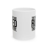 The racist right has ruined the country Mug 11oz (White & Black)-Mug-The Original God Ain't Petty But I Am