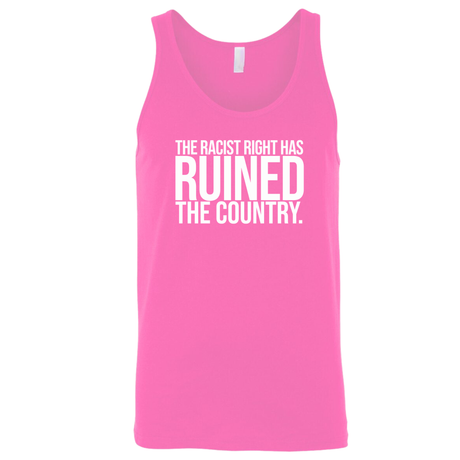 The racist right has ruined the country Unisex Tank Top-T-Shirt-The Original God Ain't Petty But I Am