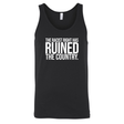 The racist right has ruined the country Unisex Tank Top-T-Shirt-The Original God Ain't Petty But I Am
