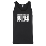The racist right has ruined the country Unisex Tank Top-T-Shirt-The Original God Ain't Petty But I Am