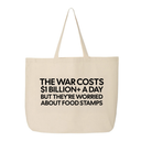 The war costs $1 billion+ a day but they’re worried about food stamps Tote bag-Tote Bag-The Original God Ain't Petty But I Am