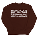 The war costs $1 billion+ a day but they’re worried about food stamps Unisex Sweatshirt-Sweatshirt-The Original God Ain't Petty But I Am