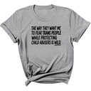 The way they want me to fear trans people while protecting child abusers is wild Unisex Tee-T-Shirt-The Original God Ain't Petty But I Am