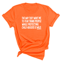 The way they want me to fear trans people while protecting child abusers is wild Unisex Tee-T-Shirt-The Original God Ain't Petty But I Am