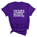 The way they want me to fear trans people while protecting child abusers is wild Unisex Tee-T-Shirt-The Original God Ain't Petty But I Am