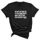 The way they want me to fear trans people while protecting child abusers is wild Unisex Tee-T-Shirt-The Original God Ain't Petty But I Am