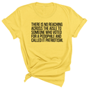 There is no reaching across the aisle to someone who voted for a Pedophile and called it Patriotism Unisex Tee-T-Shirt-The Original God Ain't Petty But I Am