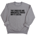 They Ended DEI and Immediately Proved Why It Existed Unisex Sweatshirt-Sweatshirt-The Original God Ain't Petty But I Am