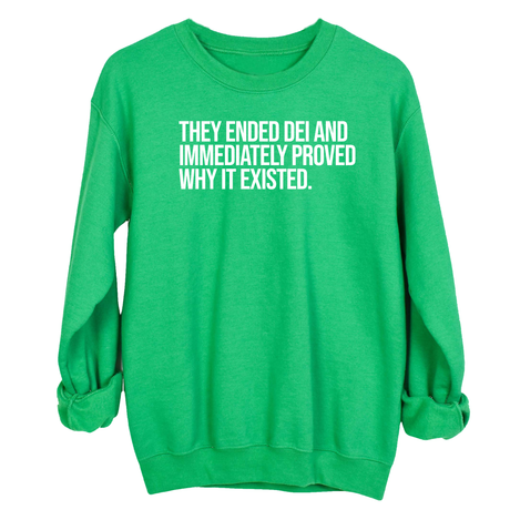 They Ended DEI and Immediately Proved Why It Existed Unisex Sweatshirt-Sweatshirt-The Original God Ain't Petty But I Am