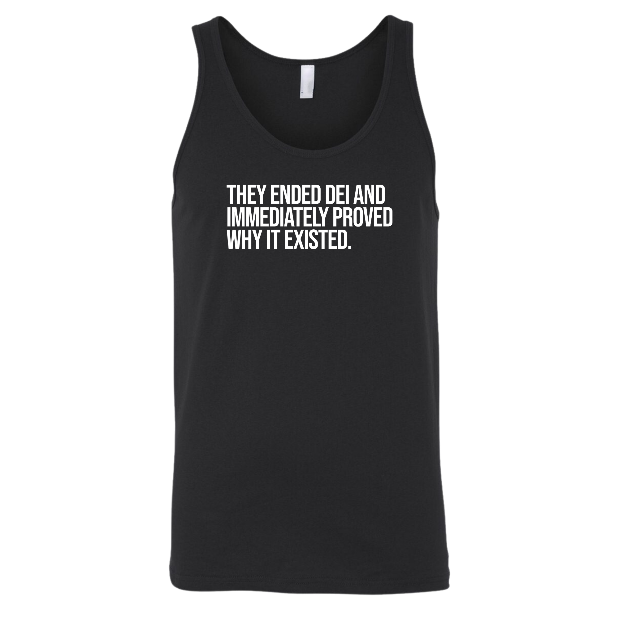They Ended DEI and Immediately Proved Why It Existed Unisex Tank Top-T-Shirt-The Original God Ain't Petty But I Am