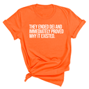 They Ended DEI and Immediately Proved Why It Existed Unisex Tee-T-Shirt-The Original God Ain't Petty But I Am