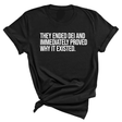 They Ended DEI and Immediately Proved Why It Existed Unisex Tee-T-Shirt-The Original God Ain't Petty But I Am