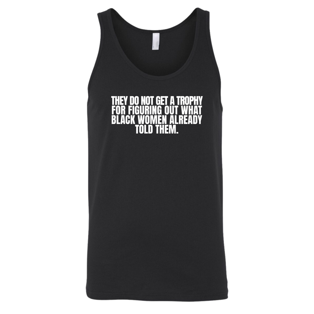 They do not get a trophy for figuring out what Black Women already told them Unisex Tank Top-T-Shirt-The Original God Ain't Petty But I Am