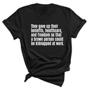 They gave up their benefits, healthcare, and freedom so that a brown person could be kidnapped at work Unisex Tee-T-Shirt-The Original God Ain't Petty But I Am