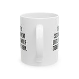 They love the Second Amendment until the gun owner disagrees with them Mug 11oz (White & Black)-Mug-The Original God Ain't Petty But I Am