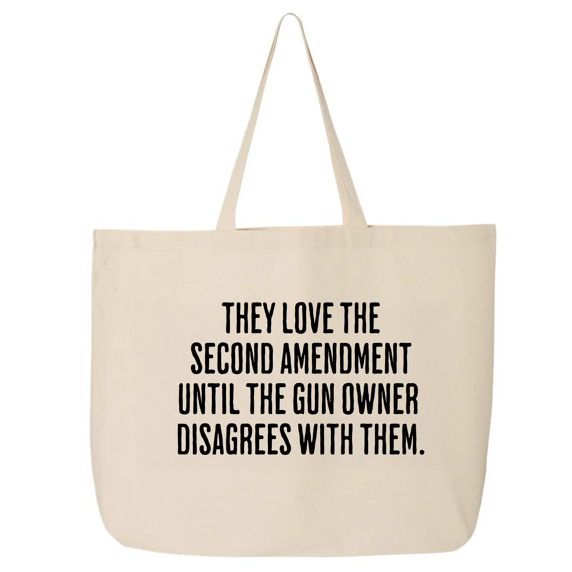 They love the Second Amendment until the gun owner disagrees with them Tote bag-Tote Bag-The Original God Ain't Petty But I Am