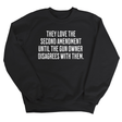 They love the Second Amendment until the gun owner disagrees with them Unisex Sweatshirt-Sweatshirt-The Original God Ain't Petty But I Am